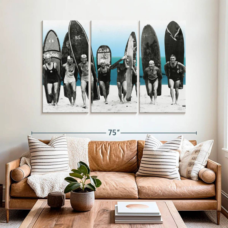 Senne Surf's Up Boys 1922, 42" H x 65" W