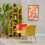 Art botanique orange sur giclée rose par Victoria Barnes-107892055-107892054