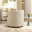 Upholstered Swivel Barrel Chair-751890808