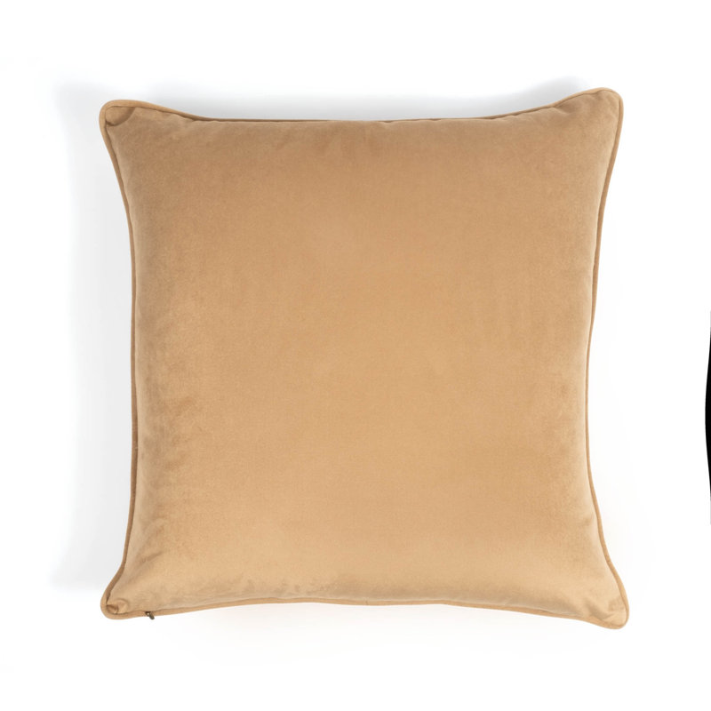 Ardmore 'Dancing Elephants' Velvet Pillow, Mist