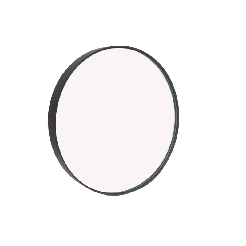 Alexei Flat Mirror, Black, 50.50cm H x 50.50cm W x 4cm D