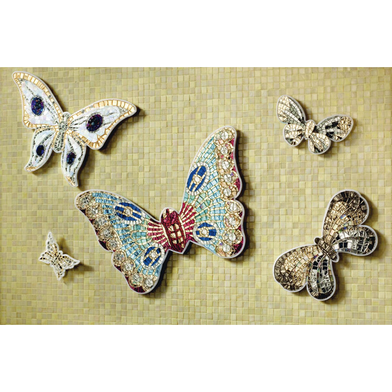 Vanilla 5/8" x 5/8" Glass Mosaic