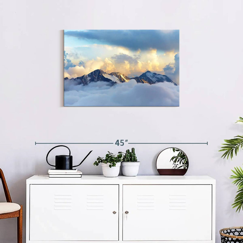 Alvord Alpine Snowy Mountains, 20" H x 30" W