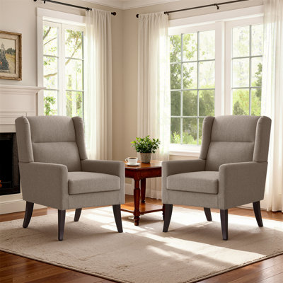 Upholstered Polyester Accent Armchair (Set Of 2)