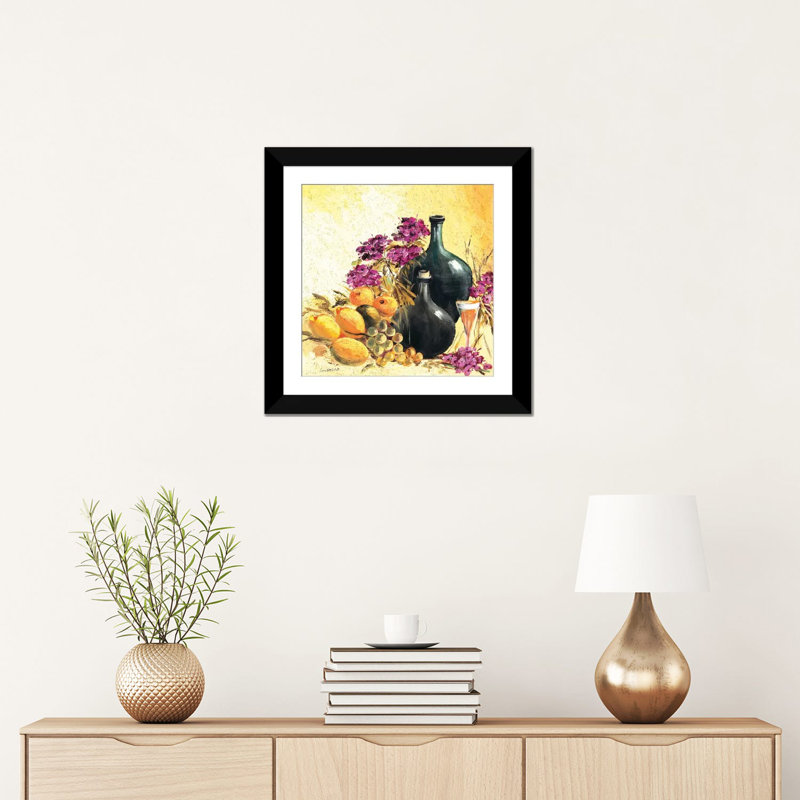 « citron still life », impression sur toile, H 16 po x l 16 po x P 1 po, Papier d'art encadré noir, Blanc