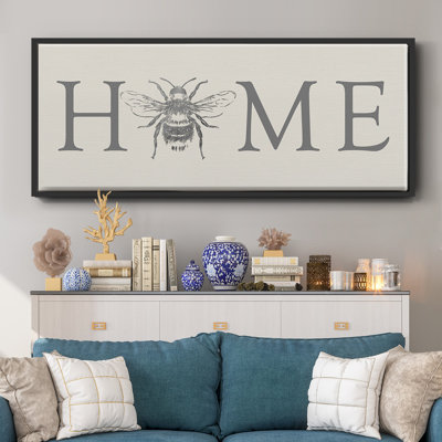 Bee Home- Framed Canvas
