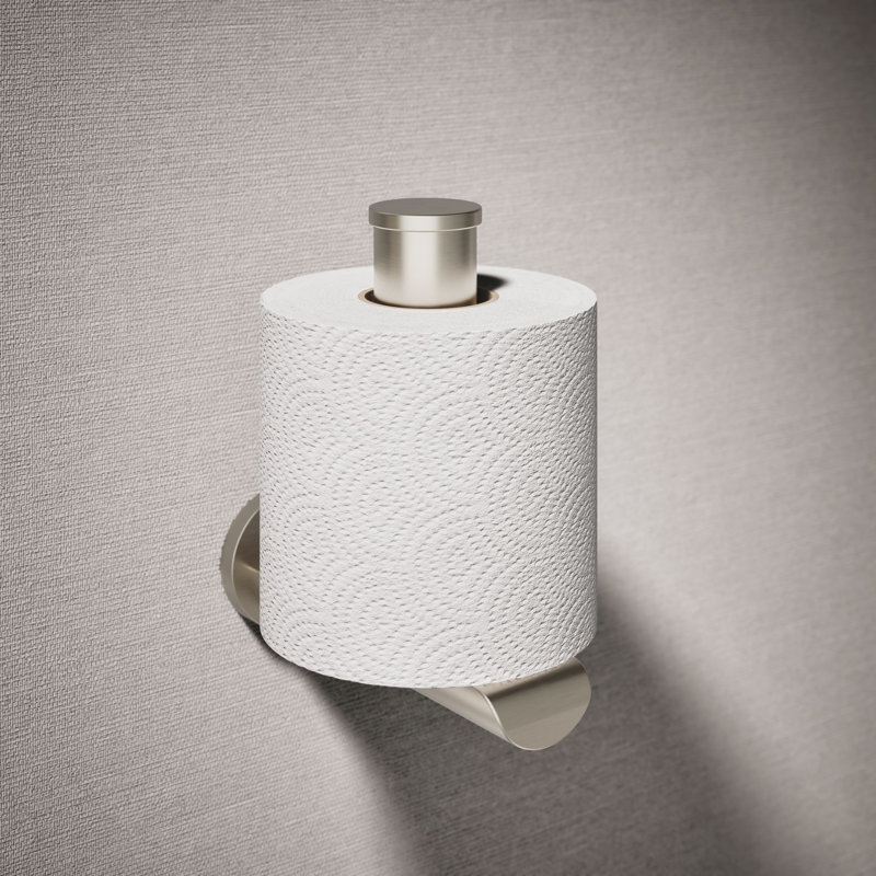Avid Vertical Toilet Tissue Holder, Vibrant Brushed Nickel