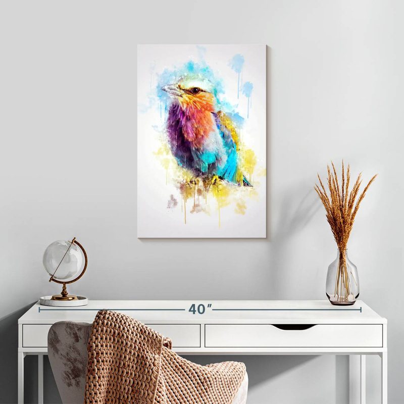 Brampt Lilac Breasted Roller, 24" H x 16" W