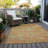 Machine Washable Indoor/Outdoor Chantille ACN1107 Coral Rug-109485097