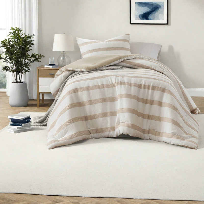 Premium Yarn-dyed Bedding Sets, Polyester Comforter, Modern Style For All Seasons