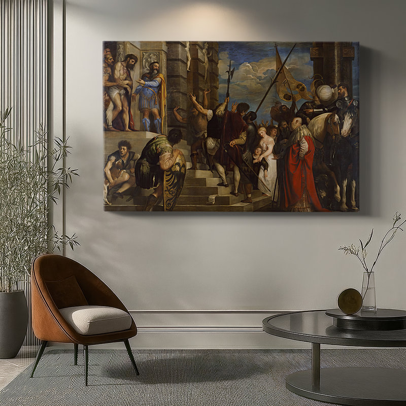 Ecce Homo-Titian (Tiziano Vecelli) - Toile tendue avec châssis-1543, 40 x 60
