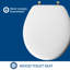 Mayfair 44CP avec système de fixation de siège et charnières STAY-TITE, ROND, blanc-102039953