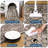 9x12 ft Vintage Washable Area Rug for Living Room - Traditional Boho Riverside Floral Pattern Carpet. Cut Velvet Pile. Non-Slip TPR Back. Machine Washable. Brown Coffee-1253215169-1253215170