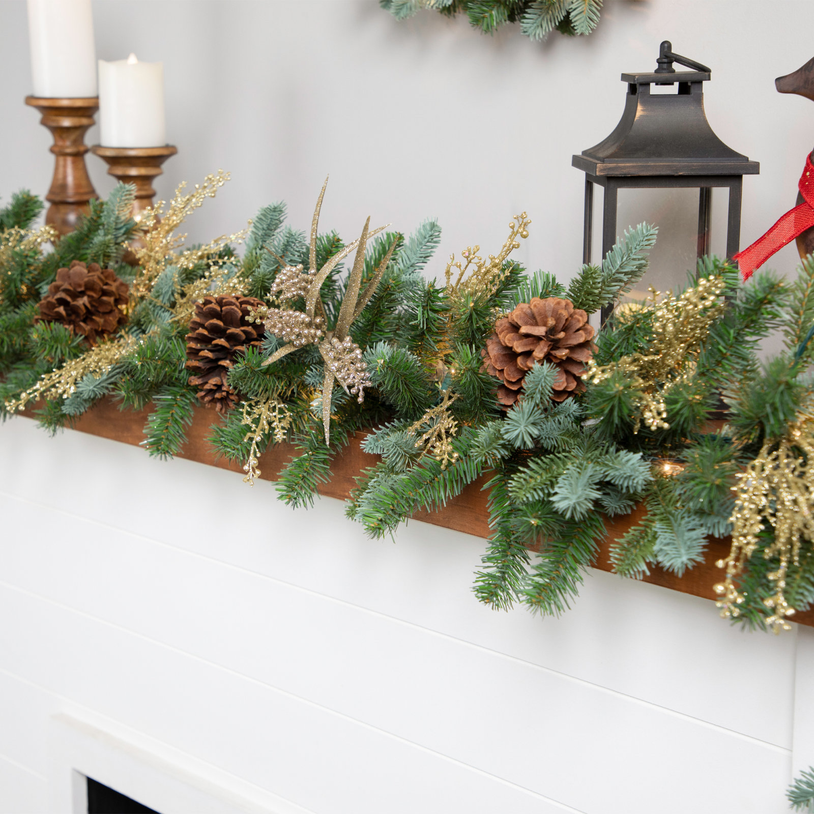 108" Pre-Lit Spruce Garland