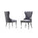 Tonkin 6 - Person Glass Top Double Pedestal Dining Set