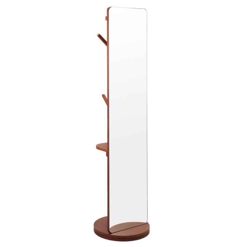 Rectangle Floor Mirror with Shelves, 164 cm H x 40 cm W