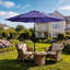 9 pi. Parasol de marché en polyester avec inclinaison et manivelle bleu marine-1755218503