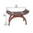 Solid + Manufactured Wood Accent Stool
