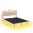 Modern LED-Lit Upholstered Floating Bed Frame-1838090404-1838090407
