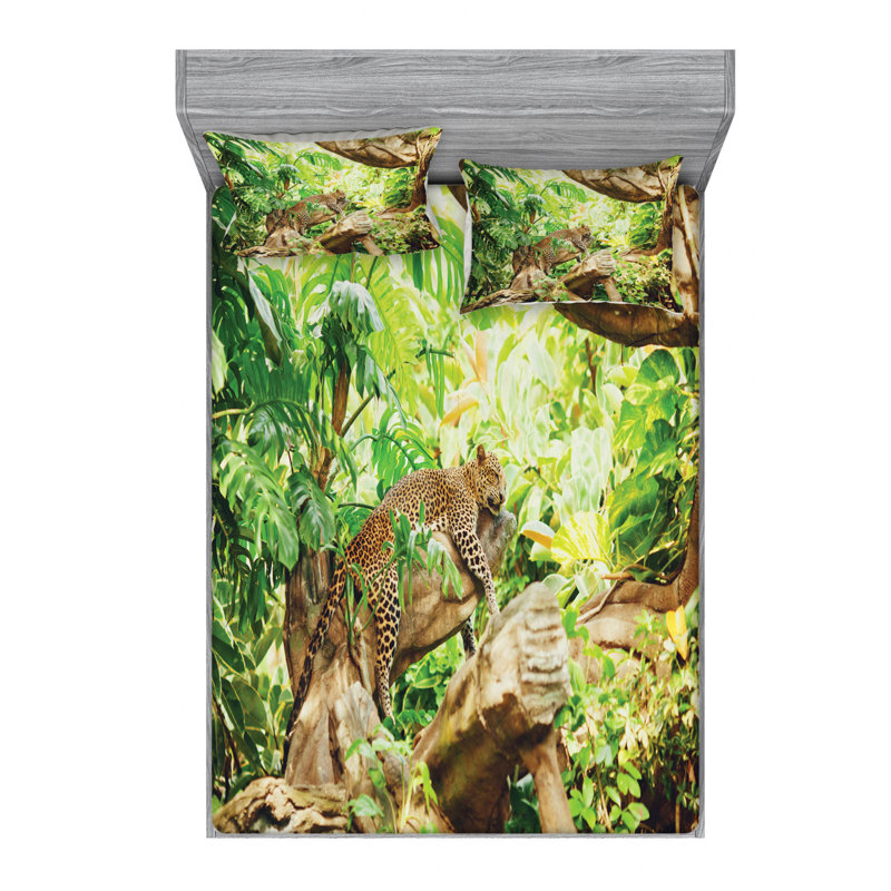 Microfiber Sheet Set, Queen Sheet Set with Fitted Sheet