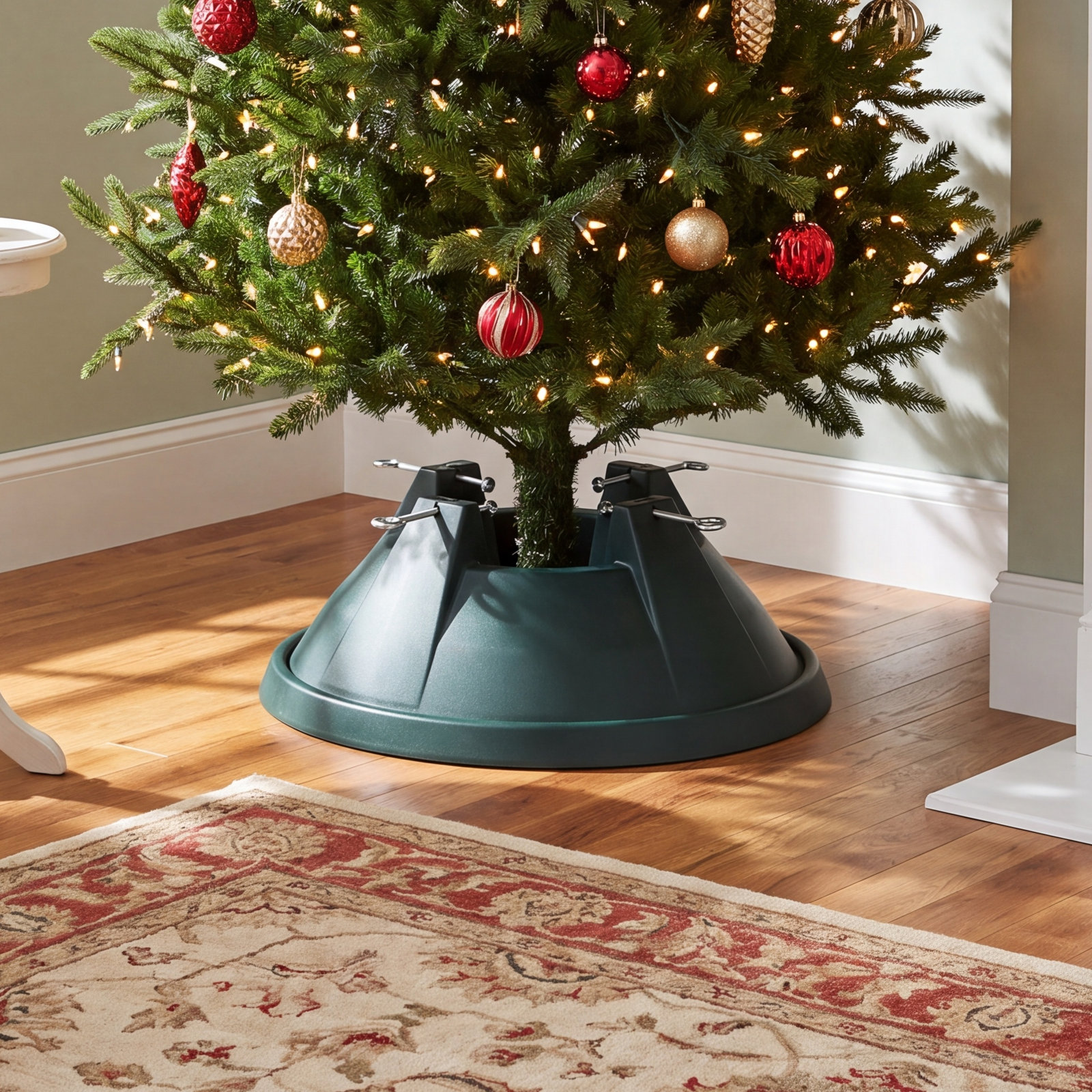 Live Tree Stand, 7.5" H x 19" W x 19" D