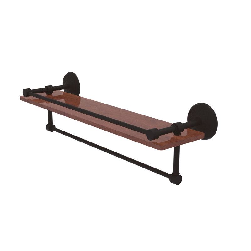 Étagère murale Tilney, Bronze huilé, H 5 po x l 22 po x P 5 po