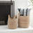 Banana Leaf Handmade String Detail Decorative and Functional Storage Basket with Handles
