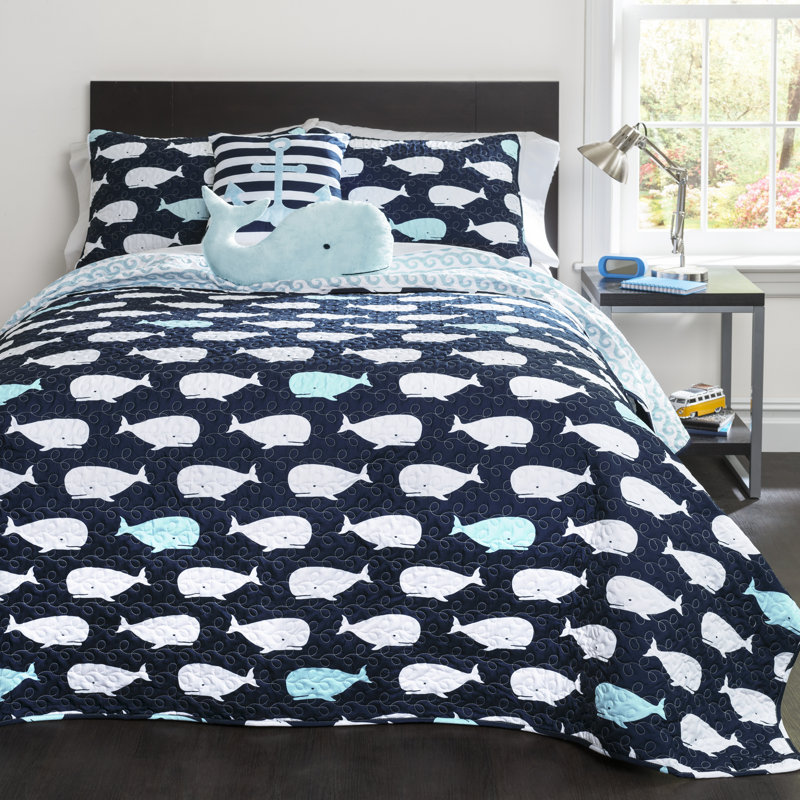Whale Reversible Quilt Collection