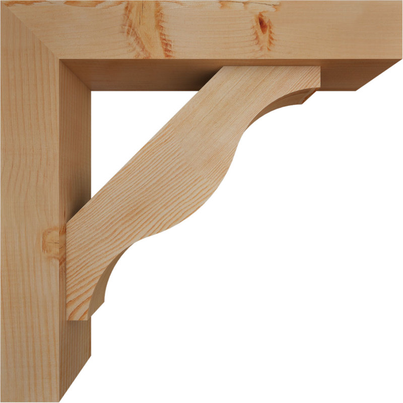 Support Funston Block avec support décalé, 24 x 24, Sapin Douglas de l 5 1/2 po (lisse)