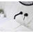 Wall Mounted Handle Bathroom Sink Faucet With Pop-Up Drain (No Overflow)