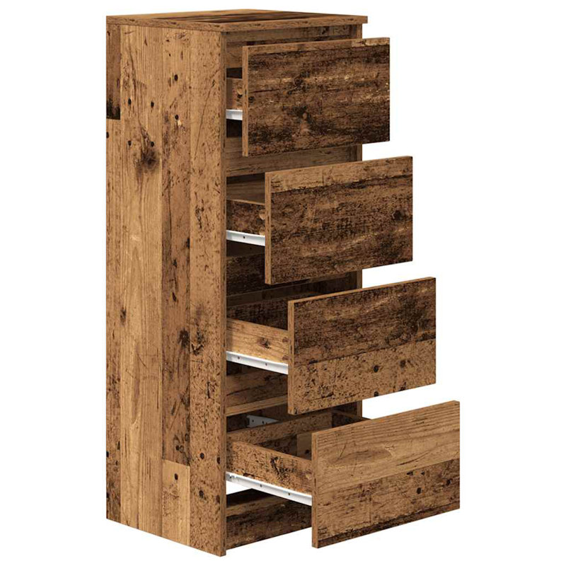 Sideboard 37.5X35x99 Cm Engineered Wood, Old Wood