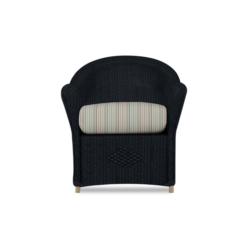 Reflections Outdoor Dining Armchair, Ebony, Remy Pebble