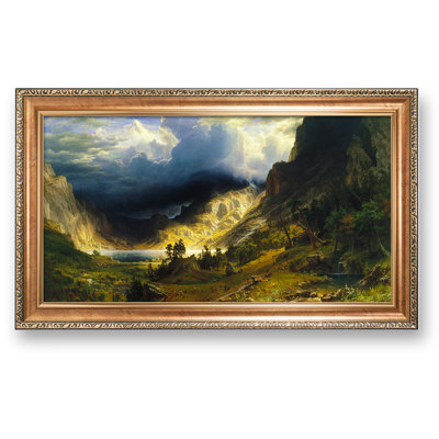 A Storm in the Rocky Mountains,Mt.Rosalie The World Classic Art Reproductions,Giclee Prints Framed Art for HomeDecor