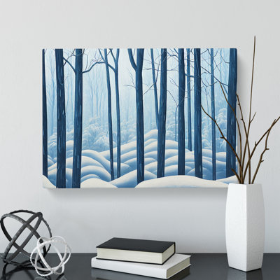 A Dramatic Winter Forest - Wrapped Canvas Painting