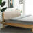 Sit-up Back Comfort Linen-look Textured Ivory Bed Rest Headboard Wedge Reading Pillow Back Support-77462737