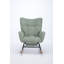 Chaise berçante moderne, fauteuil oscillant rembourré avec dossier haut, fauteuil berçant d'appoint-152987427