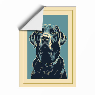 Dignified Labrador Japandi - Framed Print