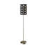 Lampe sur pied en acier 66 po avec abat-jour tambour-1845683885