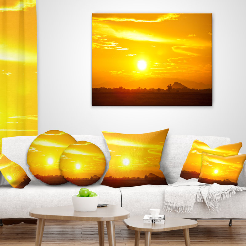 Housse et insert de coussin carré africain, 18 po x 18 po, Coussin décoratif