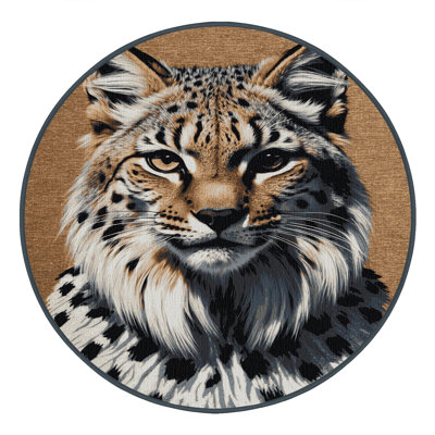  Tapis lavable à gros chats Lynx russe