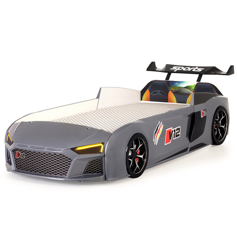 Lit standard simple Tori Cars, gris