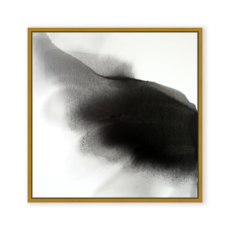 Abstract The Darkness Always Leads to Light by  - Picture Frame Graphic Art, 24" H x 24" W x 2.375" D, Black