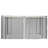 Ayriel Dakota Fields Beige Fabric Screen for Gazebo