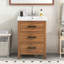 Meuble-lavabo de salle de bain avec lavabo en céramique et armoire de rangement