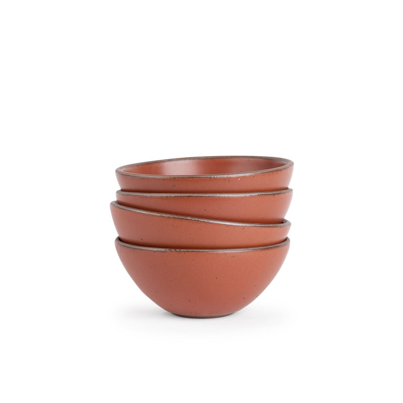 Soup Bowl - Set of 4, Red
