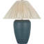 Anwen 23" Cordless Table Lamp with Natural Linen Pleated Shade-1785851597