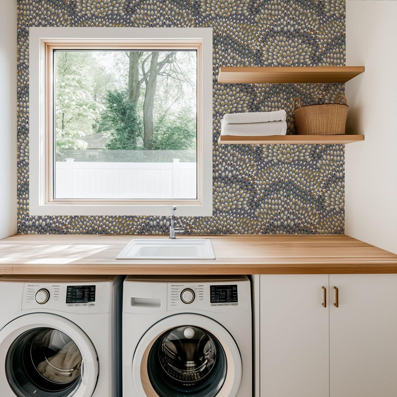 Jandaya Wallpaper, Heather, Peel & Stick, Self-adhesive