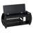 Retro Multifunctional Shoe Storage Bench With Cushion And Curved Side Panel-1887027375