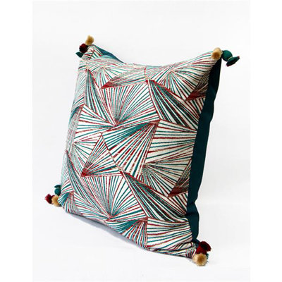 Luxury Embroidered Throw Pillow