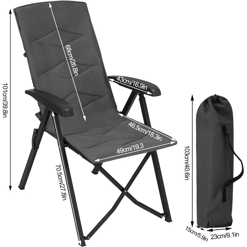 Caedon Reclining Camping Chair